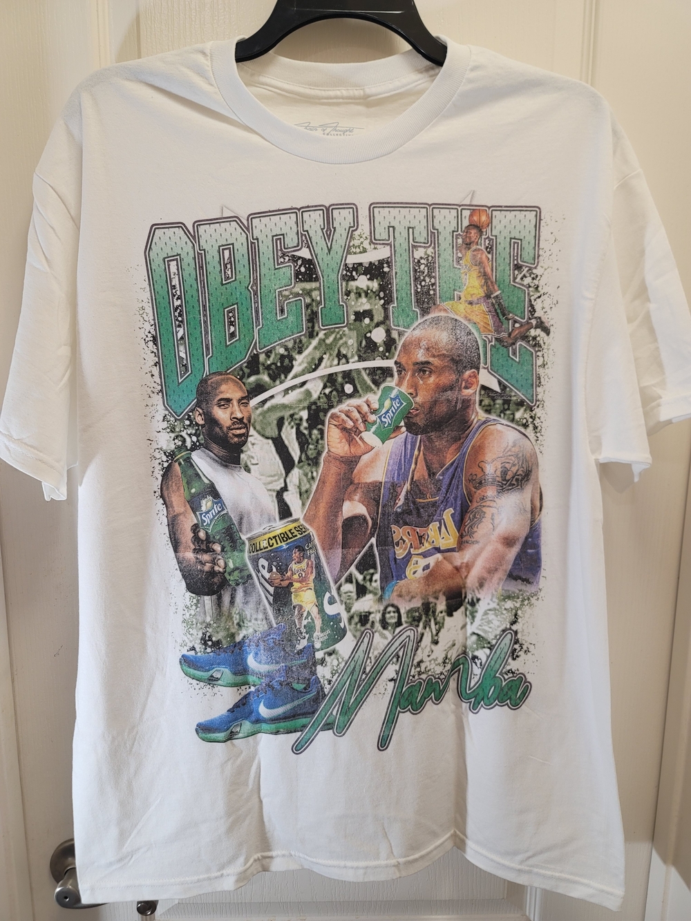 Kobe Bryant Obey The Thirst Sprite  Graphic Tee - NWOT - Large